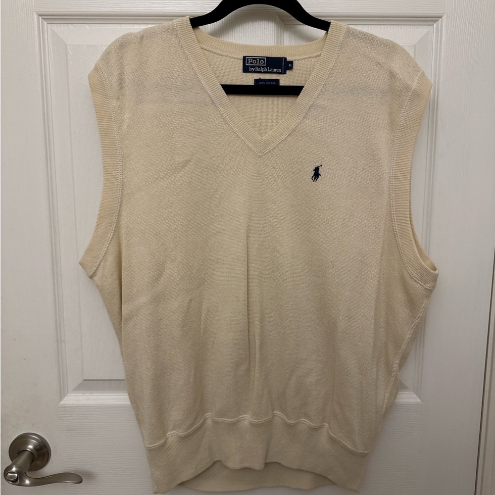 Polo by Ralph Lauren Cream Sweater Vest